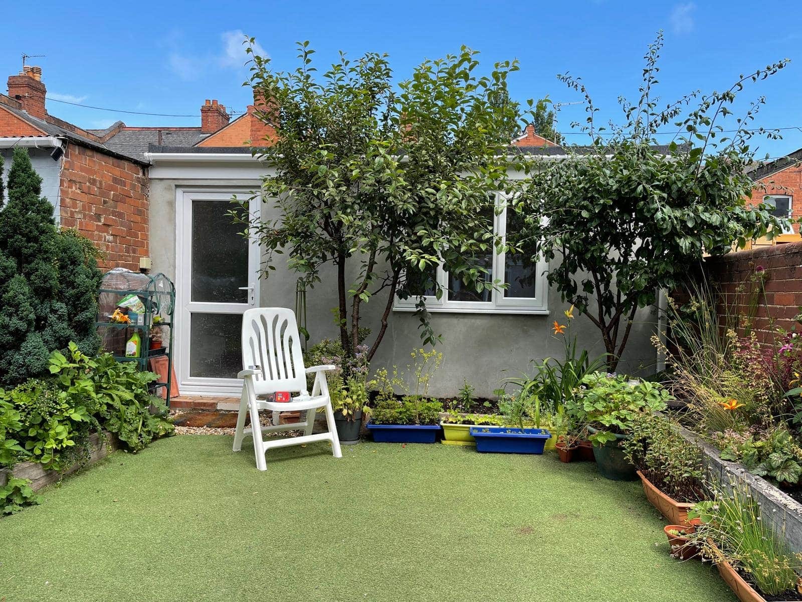 New Garage conversion for the enclosed garden in Exeter, Devon